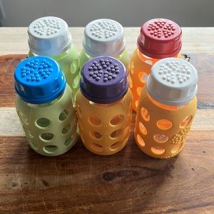 6 Lifefactory Glass Baby Bottles